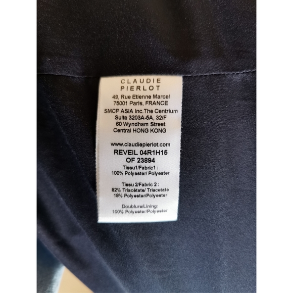 Claudie Pierlot Pleated Button Down Dress Size 40 - Picture 8 of 8